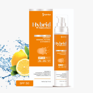 Fairvibe Hybrid Mineral Sunscreen | Oil free | SPF 50 | PA+++ | Enriched with Vit C, Organic & Mineral filters