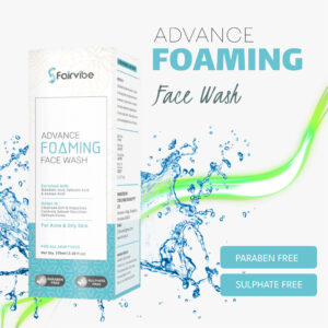 Fairvibe foaming Anti-Acne Face Wash | Cleanses, Hydrates & Moisturises the Skin | Enriched with Salicylic acid, Mandelic acid & Azelaic acid